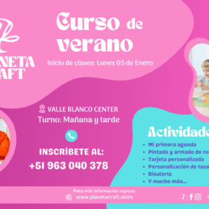 Curso de Verano Creativo – Planeta Craft (Niños)